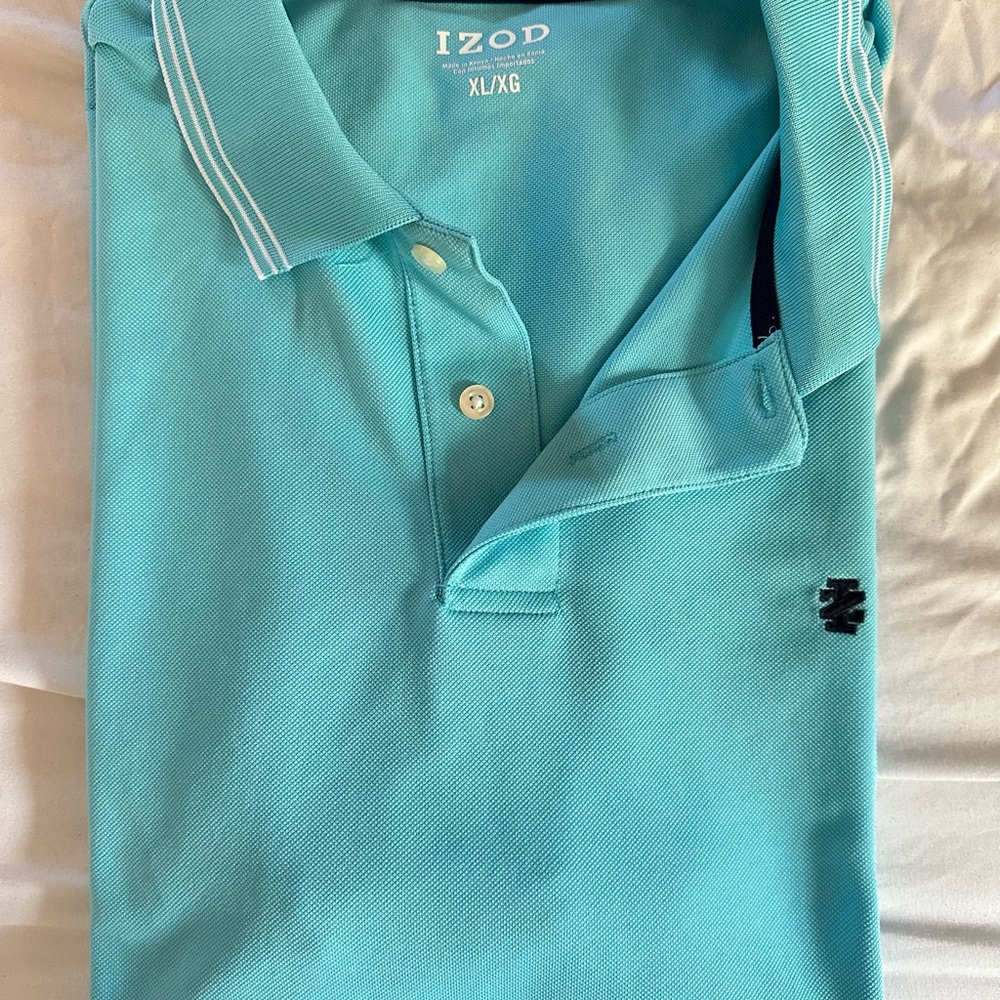 Izod Turquoise Polo Shirt